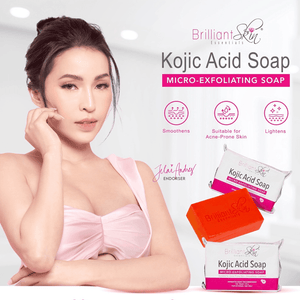 Brilliant Skin Kojic Acid Micro Exfoliating Soap - 135g - Glow Getter Beauty