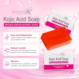 Brilliant Skin Kojic Acid Micro Exfoliating Soap - 135g - Glow Getter Beauty