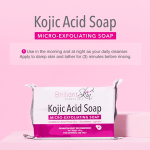 Brilliant Skin Kojic Acid Micro Exfoliating Soap - 135g - Glow Getter Beauty