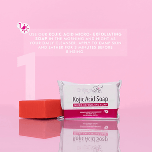 Brilliant Skin Kojic Acid Micro Exfoliating Soap - 135g - Glow Getter Beauty