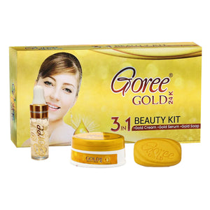 Goree Gold 24K 3 in 1 Beauty Kit - Glow Getter Beauty