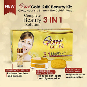 Goree Gold 24K 3 in 1 Beauty Kit - Glow Getter Beauty
