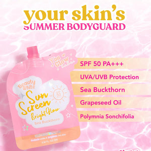 You Glow Babe Beauty White Sunscreen SPF50 PA+++ - 25g - Glow Getter Beauty