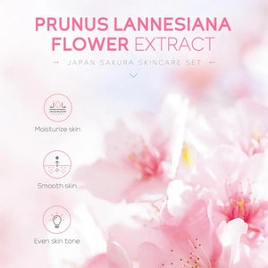 Laikou Japan Sakura Skin Care 5Pcs Set - Glow Getter Beauty
