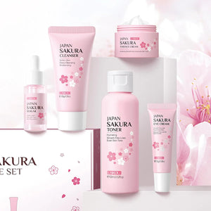 Laikou Japan Sakura Skin Care 5Pcs Set - Glow Getter Beauty