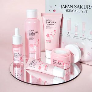 Laikou Japan Sakura Skin Care 5Pcs Set - Glow Getter Beauty