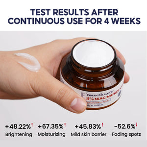 Vibrant Glamour 8% Niacinamide Cream - 30g - Glow Getter Beauty