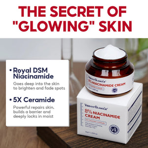 Vibrant Glamour 8% Niacinamide Cream - 30g - Glow Getter Beauty
