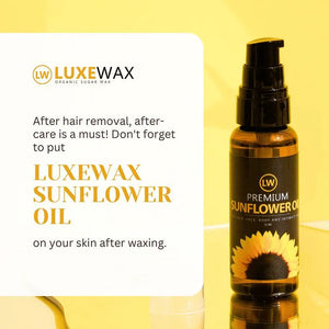Luxe Wax Premium Sunflower Oil - 50ml - Glow Getter Beauty