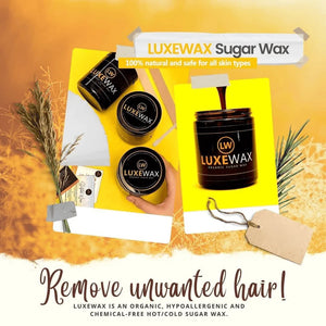 Luxe Wax Organic Sugar Wax - 350g - Glow Getter Beauty