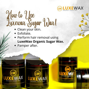 Luxe Wax Organic Sugar Wax - 350g - Glow Getter Beauty