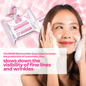 BMRS Niacinamide Soap 10x Brightening With Glutathione - 70g - Glow Getter Beauty