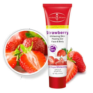 Aichun Beauty Strawberry Whitening Skin Peeling Gel Face & Body - 100g - Glow Getter Beauty