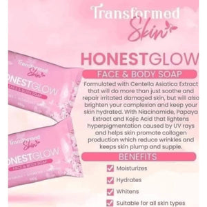 Honest Glow Glass Skin Soap - 125g - Glow Getter Beauty