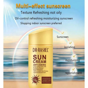 Dr.Rashel Sun Cream Anti-Ageing SPF 100+++ Gold & Collagen - 80gm - Glow Getter Beauty