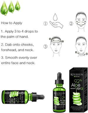 Roushun 92% Aloe Vera Serum - 30ml - Glow Getter Beauty