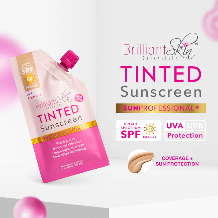 Brilliant Skin Tinted Sunscreen SPF50 PA++++ - 20g - Glow Getter Beauty