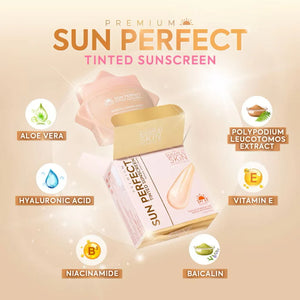 Hikari Premium Sun Perfect Tinted Sunscreen SPF50 PA++++ - 50ml - Glow Getter Beauty