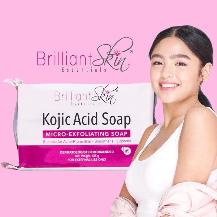 Brilliant Skin Kojic Acid Micro Exfoliating Soap - 135g - Glow Getter Beauty