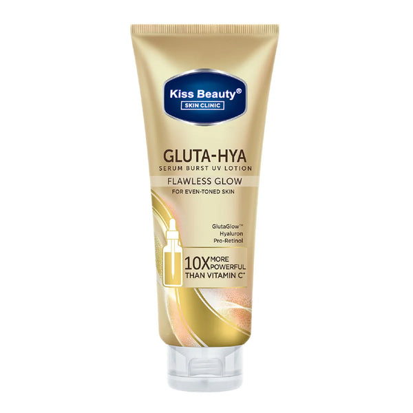 Kiss Beauty Gluta-Hya Serum Burst UV Lotion Flawless Glow - 400ml - Glow Getter Beauty