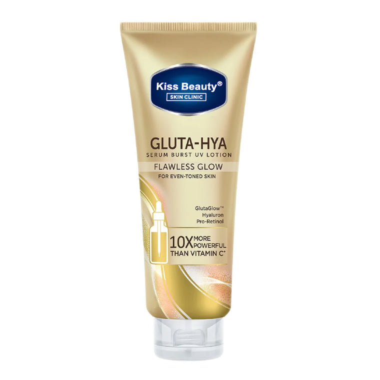 Kiss Beauty Gluta-Hya Serum Burst UV Lotion Flawless Glow - 400ml - Glow Getter Beauty