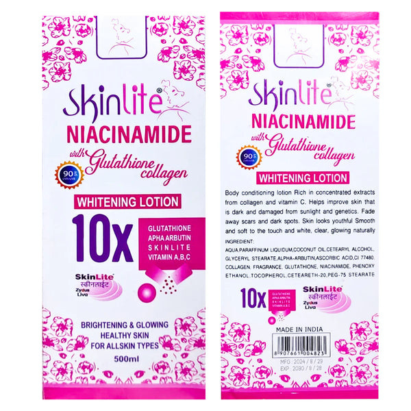 Skinlite Niacinamide 10X Whitening Lotion - 500ml - Glow Getter Beauty