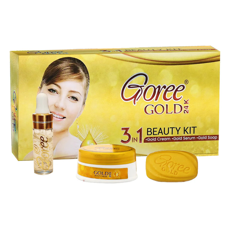 Goree Gold 24K 3 in 1 Beauty Kit - Glow Getter Beauty
