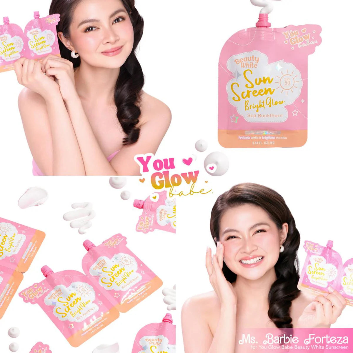 You Glow Babe Beauty White Sunscreen SPF50 PA+++ - 25g - Glow Getter Beauty