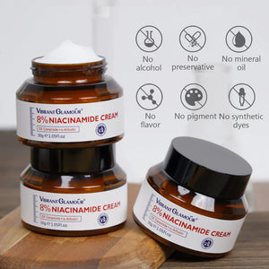 Vibrant Glamour 8% Niacinamide Cream - 30g - Glow Getter Beauty