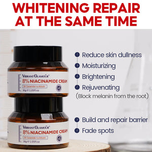Vibrant Glamour 8% Niacinamide Cream - 30g - Glow Getter Beauty