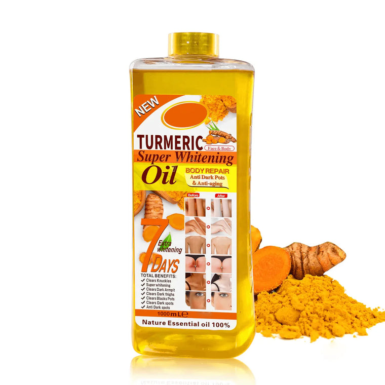Gold Turmeric Super Whitening Body Repair Oil - 1000ml - Glow Getter Beauty