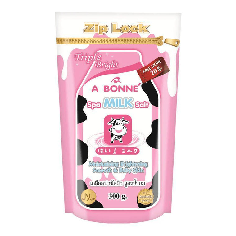 A Bonne Spa Milk Salt With Zip Lock - 300g - Glow Getter Beauty