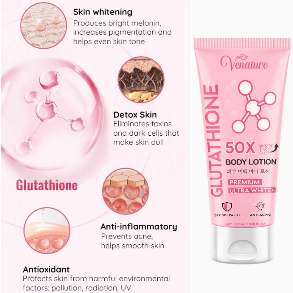Venature Glutathione 50x Tone Up Body Lotion - 150ml - Glow Getter Beauty