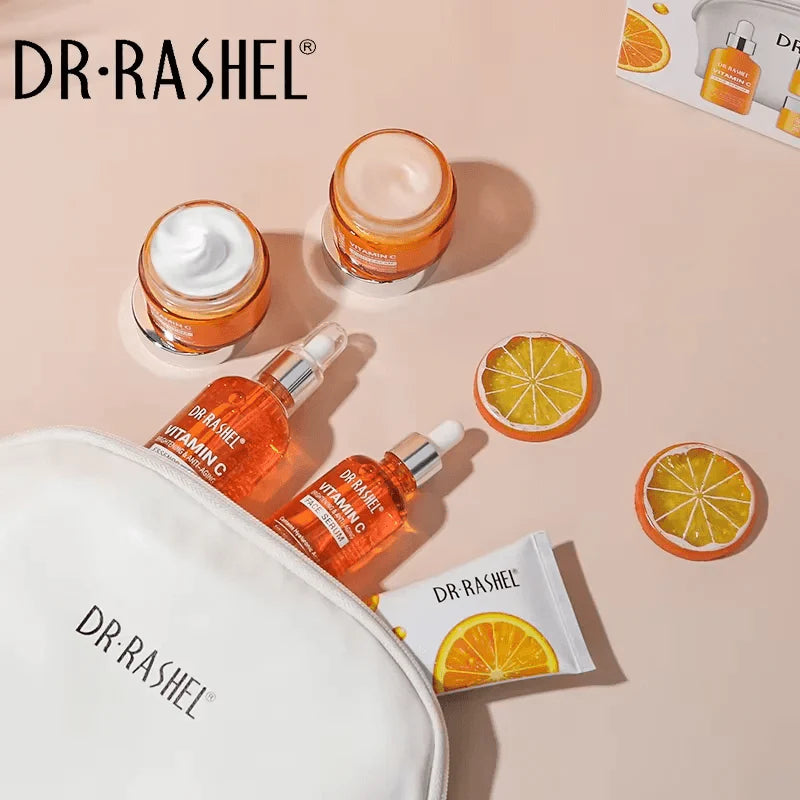 Dr.Rashel Vitamin C Skin Care 5 Piece Set With Bag - Glow Getter Beauty