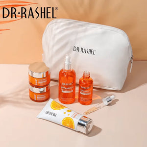 Dr.Rashel Vitamin C Skin Care 5 Piece Set With Bag - Glow Getter Beauty