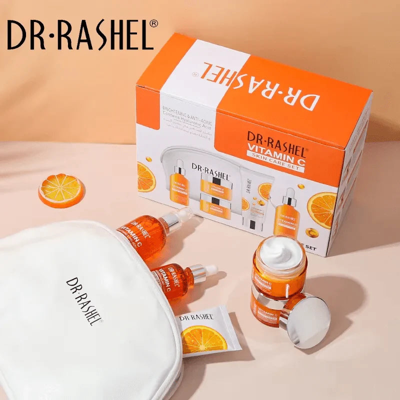 Dr.Rashel Vitamin C Skin Care 5 Piece Set With Bag - Glow Getter Beauty
