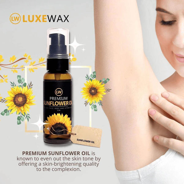Luxe Wax Premium Sunflower Oil - 50ml - Glow Getter Beauty
