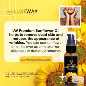 Luxe Wax Premium Sunflower Oil - 50ml - Glow Getter Beauty