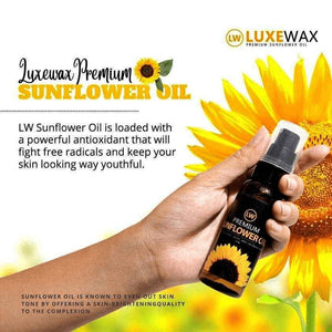 Luxe Wax Premium Sunflower Oil - 50ml - Glow Getter Beauty