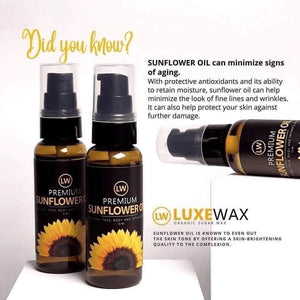 Luxe Wax Premium Sunflower Oil - 50ml - Glow Getter Beauty