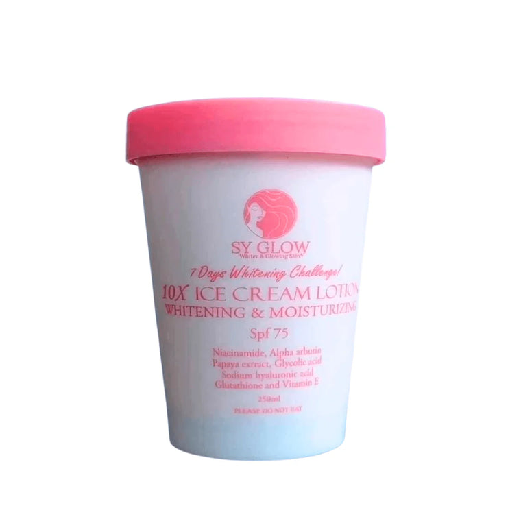 SY GLOW 10X Ice Cream Body Lotion SPF 75 - 250ml - Glow Getter Beauty