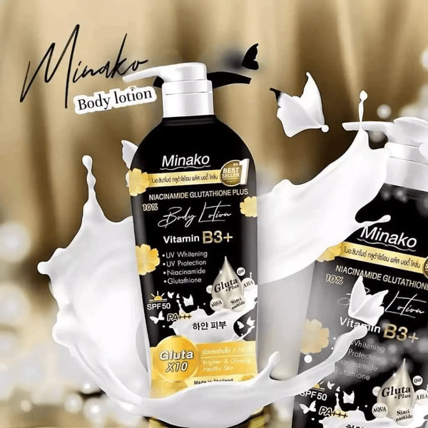 Minako Niacinamide Glutathione Plus 10% Body Lotion - 500ml - Glow Getter Beauty