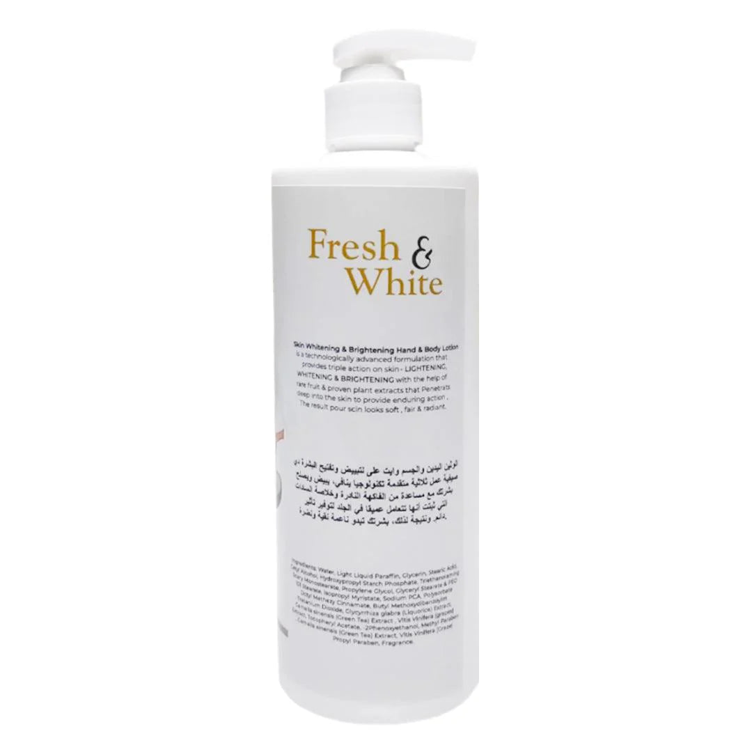 Fresh & White Brightening Body Lotion - 500ml - Glow Getter Beauty