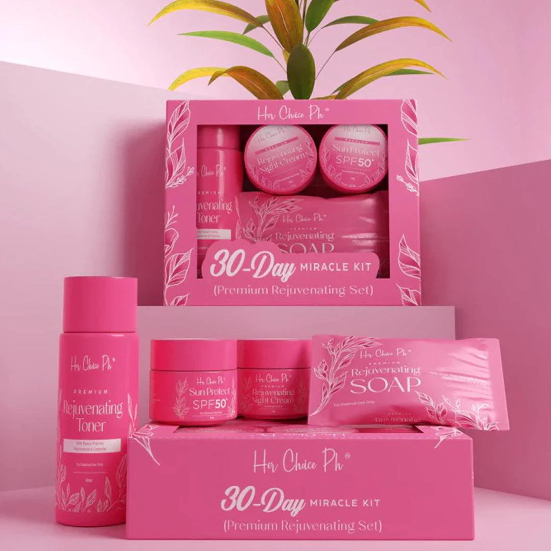 Her Choice Ph Premium Rejuvenating Set 30-Day Miracle Kit - Glow Getter Beauty