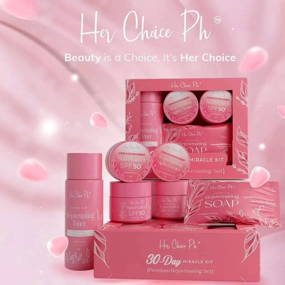 Her Choice Ph Premium Rejuvenating Set 30-Day Miracle Kit - Glow Getter Beauty