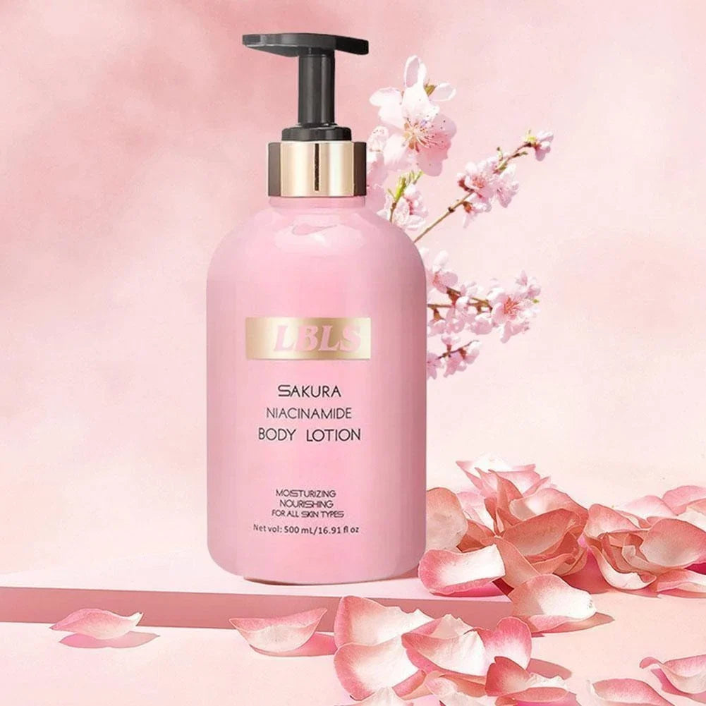 LBLS Sakura Niacinamide Brightening Body Lotion - 500ml - Glow Getter Beauty