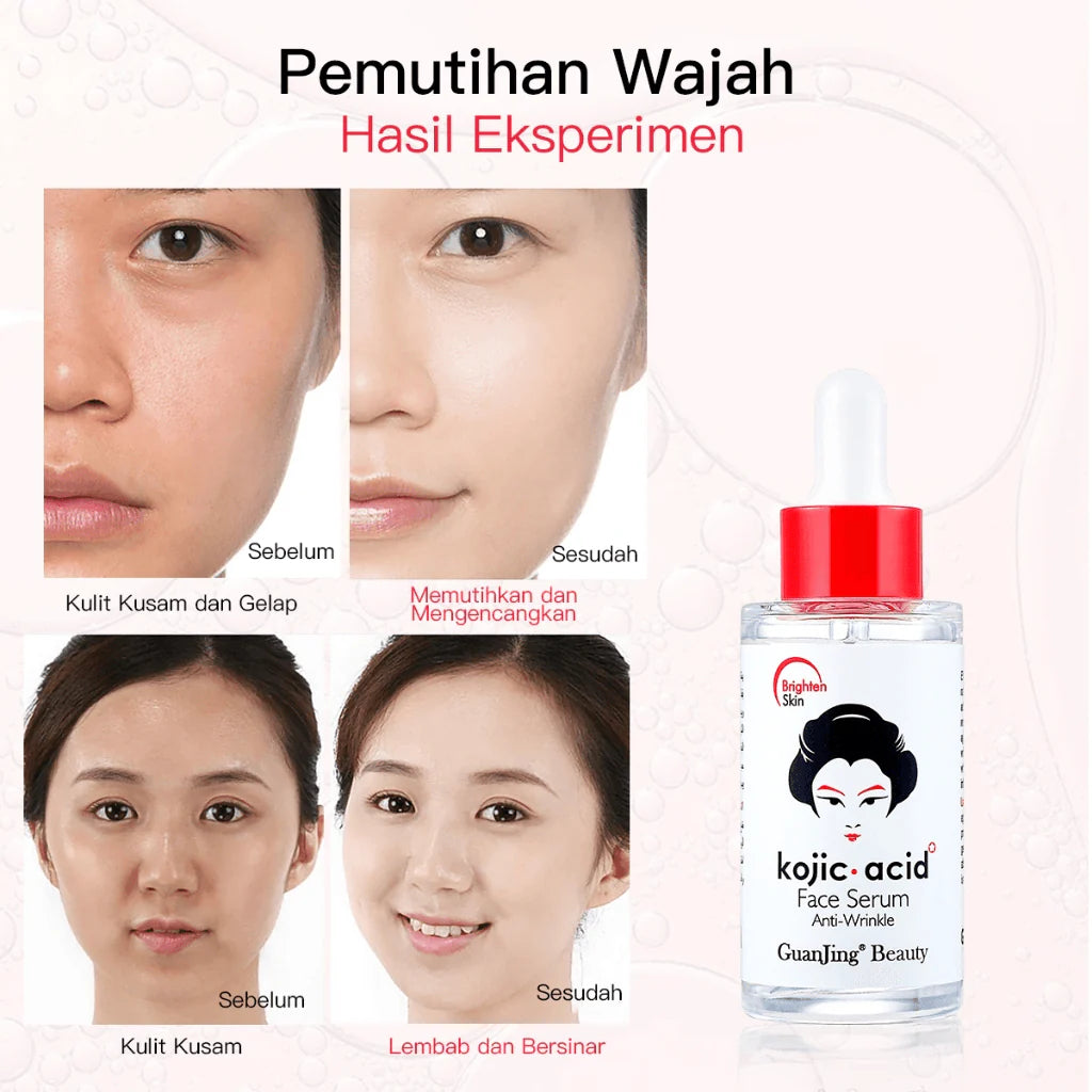 Guanjing Beauty Kojic Acid Anti-Wrinkle Face Serum - 40ml - Glow Getter Beauty