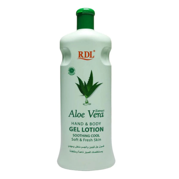 RDL Aloe Vera Extract Hand & Body Gel Lotion - 600ml - Glow Getter Beauty