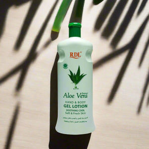 RDL Aloe Vera Extract Hand & Body Gel Lotion - 600ml - Glow Getter Beauty