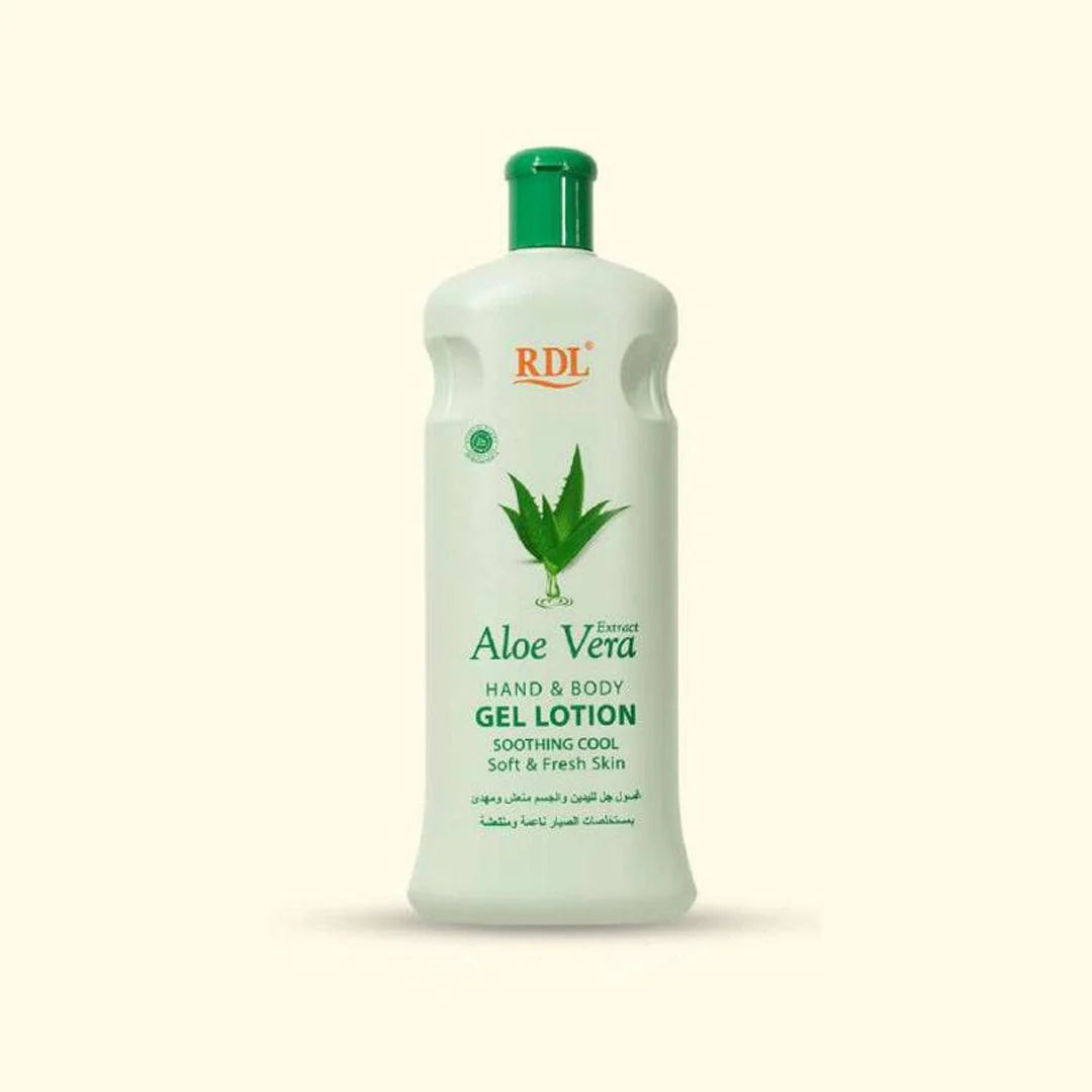 RDL Aloe Vera Extract Hand & Body Gel Lotion - 600ml - Glow Getter Beauty